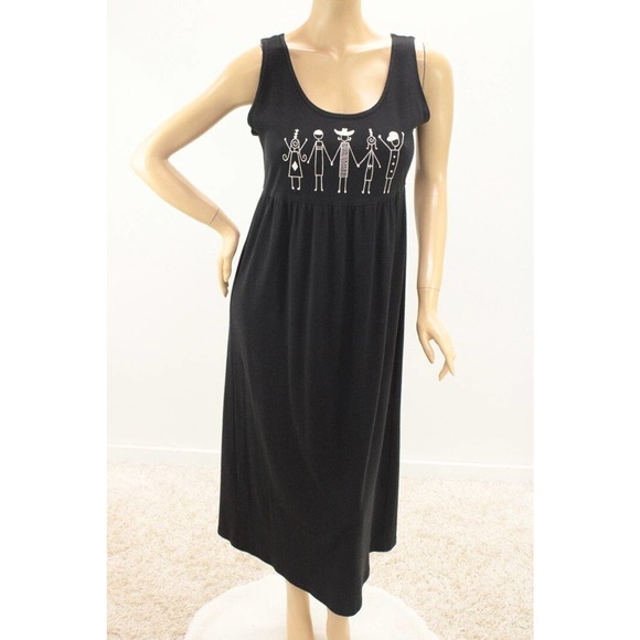 California Concepts Maxi Dress Bolero Cardigan Set Size 12 Artsy Women Graphics - Picture 11 of 13